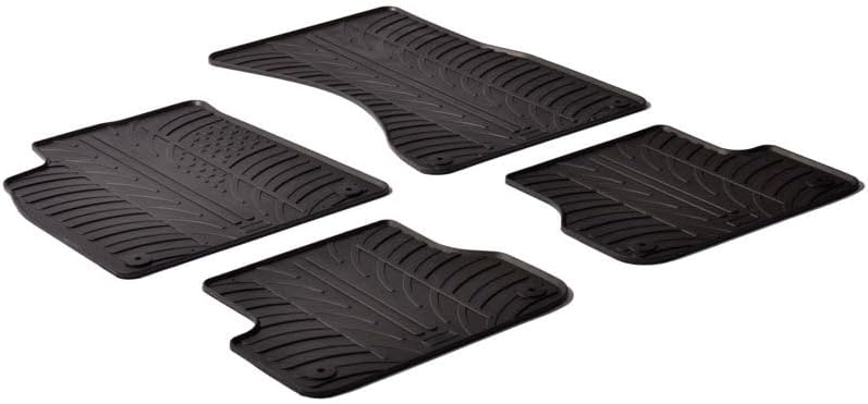 Gledring Satz Gummimatten kompatibel mit Audi A7 2010-2018 / A6 2011-2018 (T Profil 4-teilig + Monta