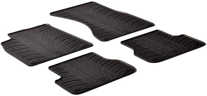 Gledring Satz Gummimatten kompatibel mit Audi A7 2010-2018 / A6 2011-2018 (T Profil 4-teilig + Monta