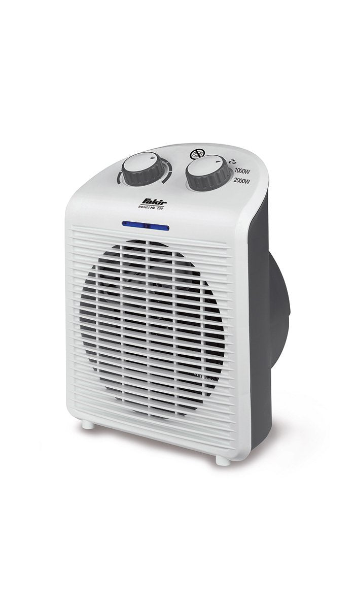 Fakir Trend HL 100 Heizlüfter Energiesparend – 2000 Watt, Mini-Heizlüfter mit Betriebskontrolleuchte