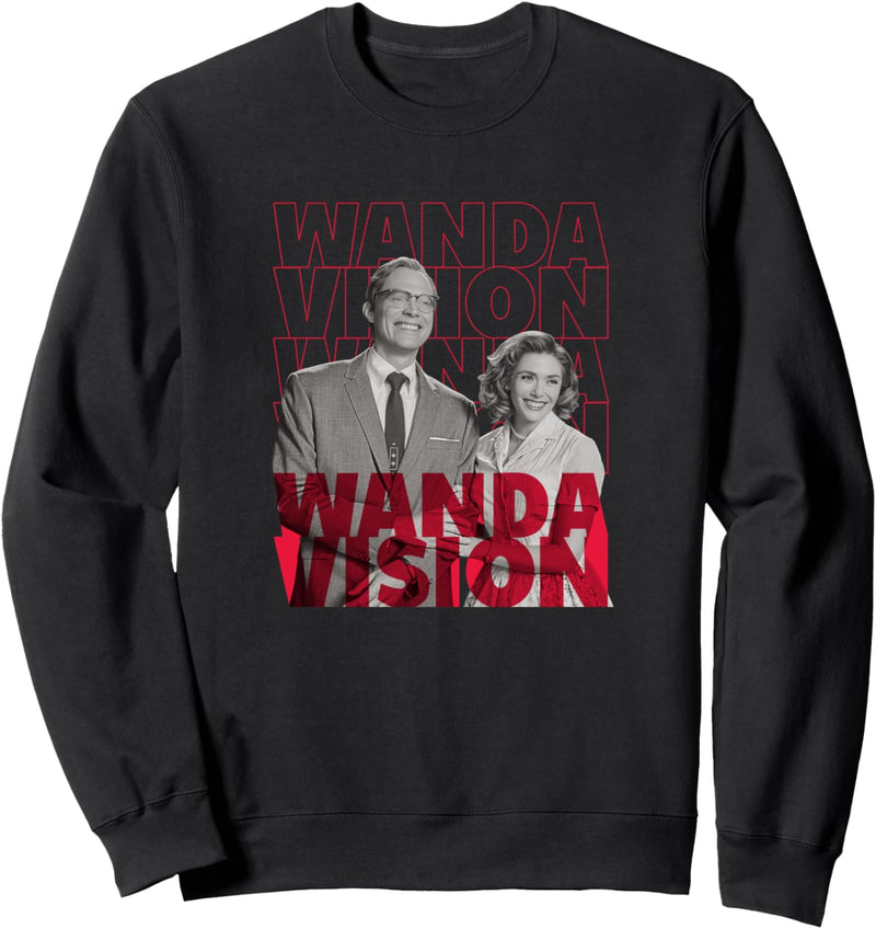 Marvel WandaVision Wanda & Vision Text Stack Sweatshirt