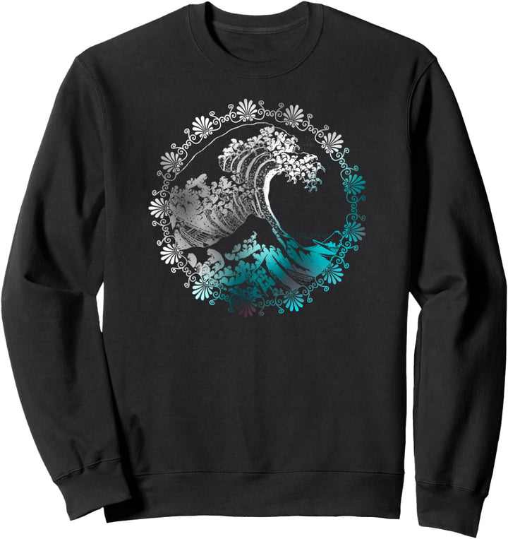 Berühmte Klassische Japanische Kunst Die Grosse Welle Hokusai Sweatshirt