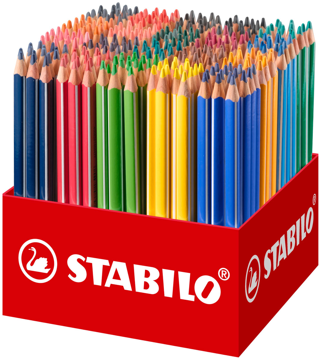 Dreikant-Buntstift - STABILO Trio dick - 300er Pack - in 20 verschiedenen Farben, 300er Pack