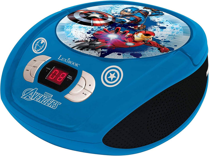 Lexibook Marvel The Avengers Iron ManBoombox CD-Player, AUX-Eingangsbuchse, AC-Betrieb oder Batterie