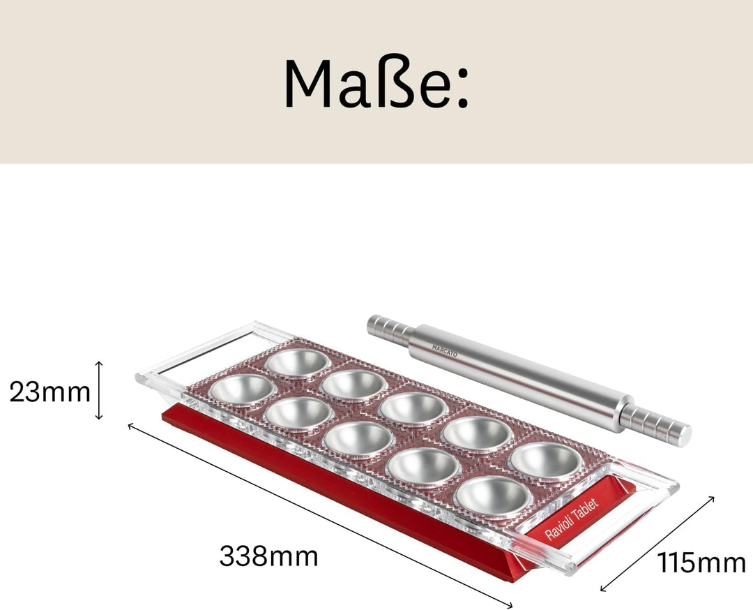 Marcato Ravioli Tablet Rot - Ravioliform, Rot