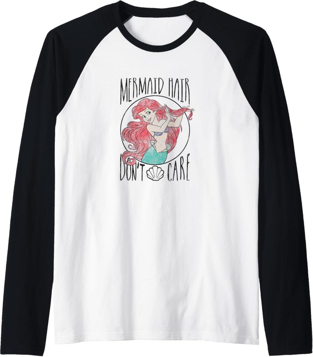 Disney The Little Mermaid Dinglehopper Mermaid Hair Raglan