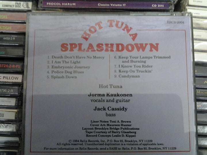 Splashdown, Audio-CD