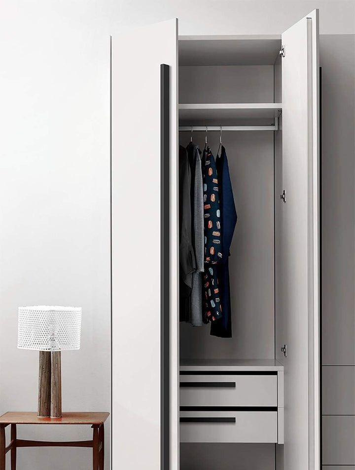 Qrity 6 Stück Aluminiumlegierung Möbelgriff Stangengriff Bohrlochabstand 480 mm Küchengriff Schrankg