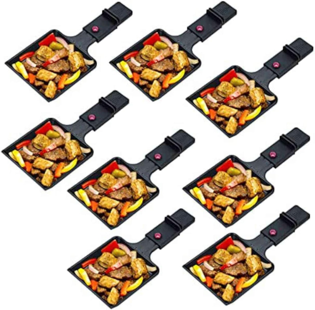 MELISSA Raclette 16300026 Raclette mit Grillplatte für 8 Personen 1200 Watt Power mit Grillplatte un