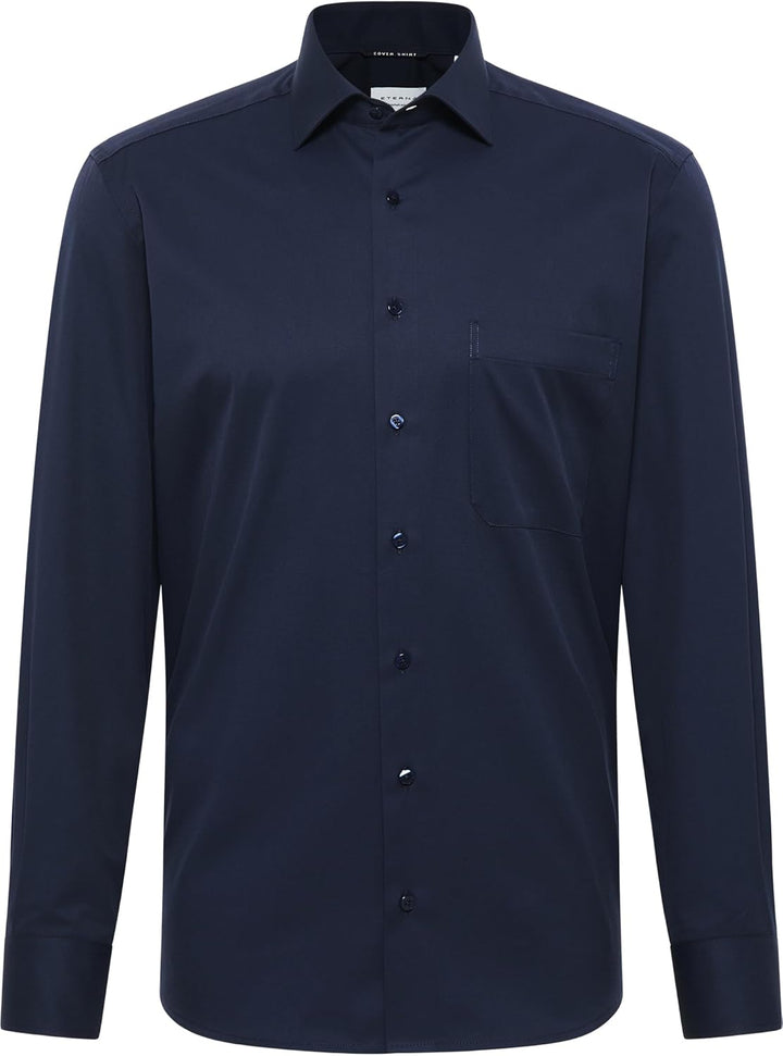 eterna Herren Cover Shirt Comfort FIT 47 Kragen / 67 Ärmel Navy, 47 Kragen / 67 Ärmel Navy