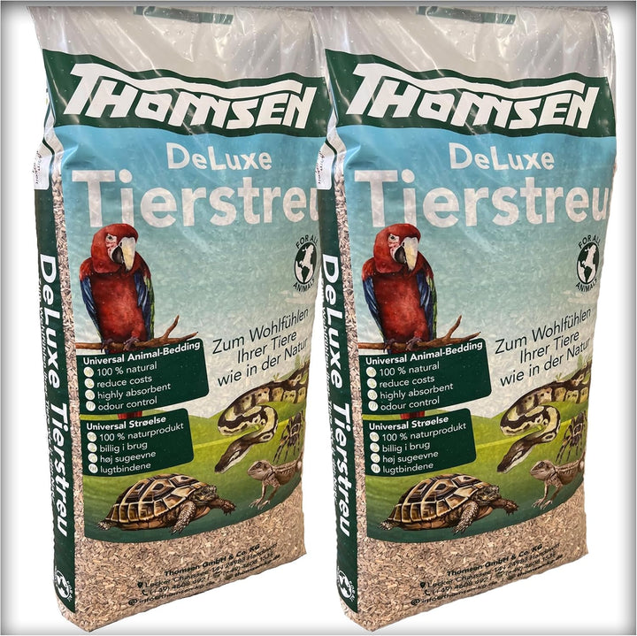 30 kg Deluxe Tierstreu Medium Buchenholz-Granulat Vögel, Nager, Reptilien