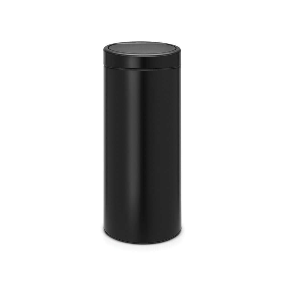 Brabantia 115301 Touch Bin New mit herausnehmbaren Kunststoffeinsatz, 30 L, Edelstahl, schwarz matt,