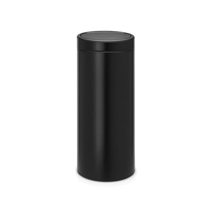 Brabantia 115301 Touch Bin New mit herausnehmbaren Kunststoffeinsatz, 30 L, Edelstahl, schwarz matt,