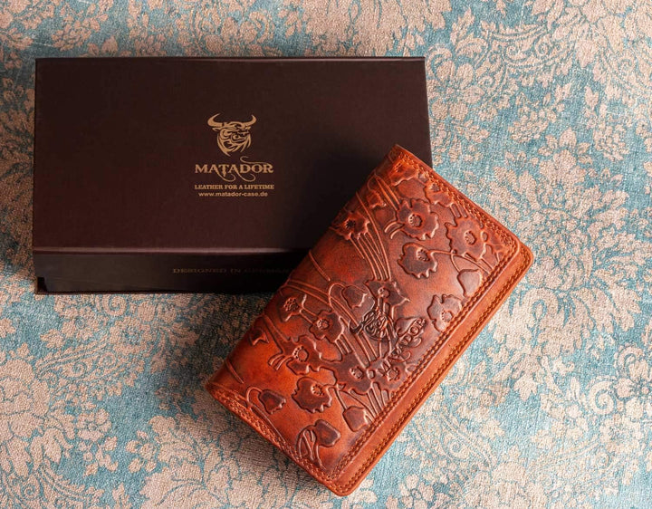 MATADOR |VENEDIG| Geldbeutel Damen Mittelgross mit edler Geschenkverpackung | Edles Leder Portemonna