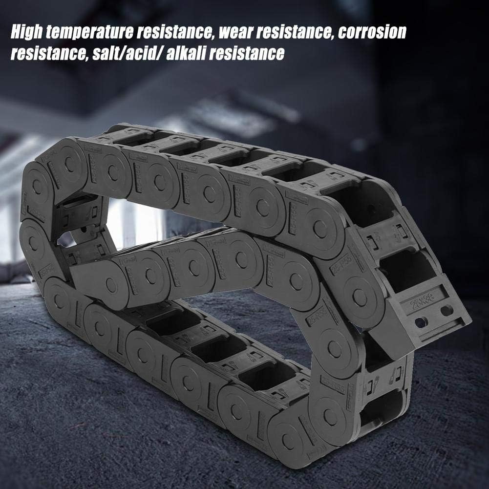 100 cm 25 x 38 mm langes schwarzes Nylon offen beidseitig Kabelträger Schleppkette CNC-Gravierwerkze