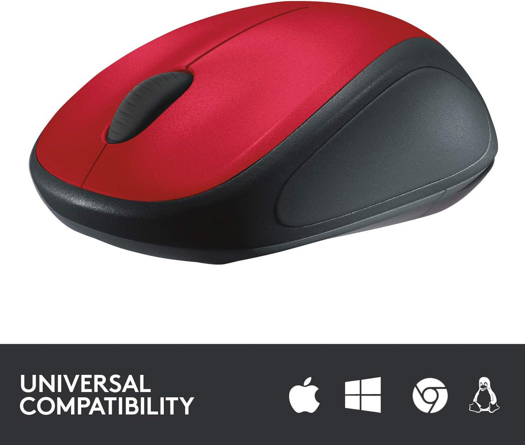 Logitech M235 Kabellose Maus, 2,4 GHz mit USB-Empfänger, 1000 DPI Optical Tracking, 12 Monatige Batt