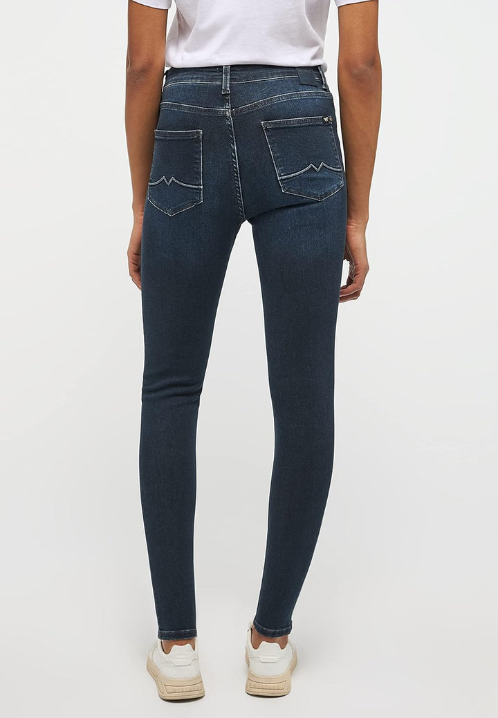 MUSTANG Damen Jeans Hose Georgia Super Skinny 24W / 30L Dunkelblau 882, 24W / 30L Dunkelblau 882