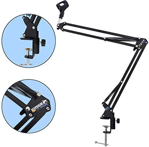 Rode NT-USB MINI USB-Studio-Kondensatormikrofon + keepdrum NB35BK Gelenkarm Halterung in Schwarz