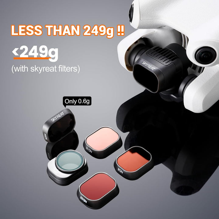 SKYREAT Skyreat Mini 4 Pro ND Filter,Polarisationsfilter Kamera Objektiv 6Pack Filter Set Kompatibel