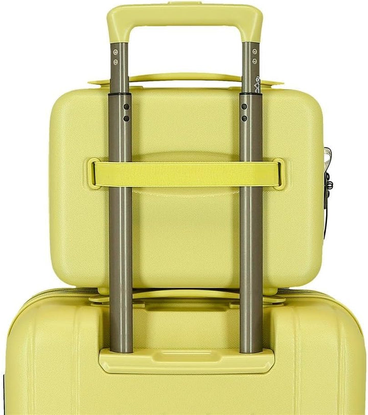 MOVOM Wood Trousse de Toilette cabine, bagage, intérieur à Deux compartiments, en ABS résistant et l