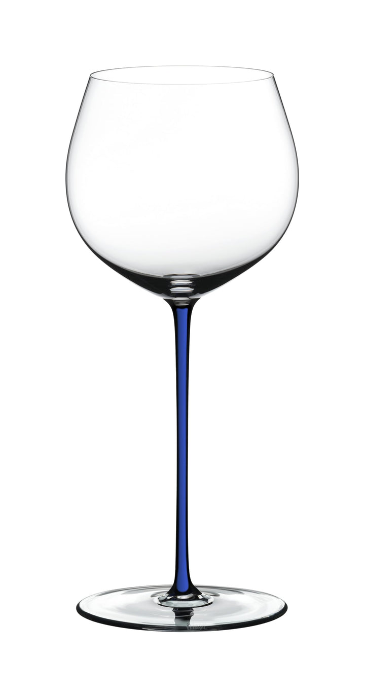 Riedel Fatto A Mano Old World Weinglas im Eichenfass gereifter Chardonnay (Oaked Chardonnay) blau, i