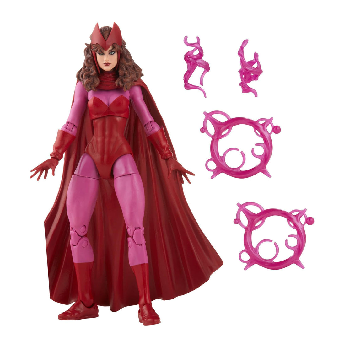 Hasbro Marvel Legends Series Scarlet Witch, Retroverpackung, 15 cm grosse Action-Figur, 4 Accessoire
