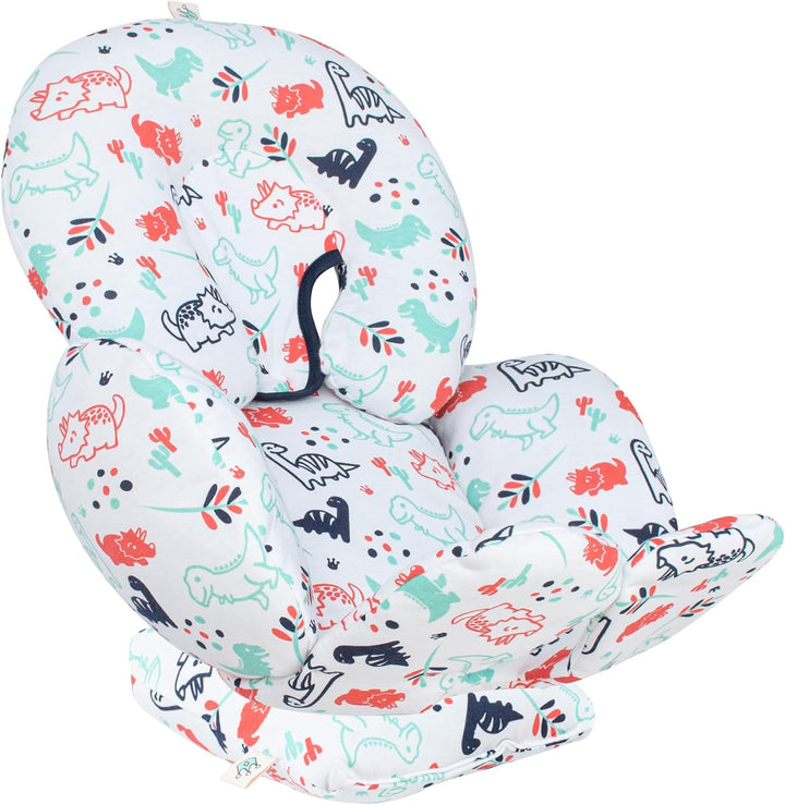 JYOKO Kids Sitzverkleinerer Antiallergikum Universal Baby 100% Baumwolle (Dino Party, Enthält Kopf-,