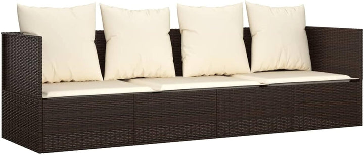 Tidyard Sonnenliege Gartenliege Gartensofa Gartenbett Relaxliege Freizeitliege Rattanliege Outdoor L