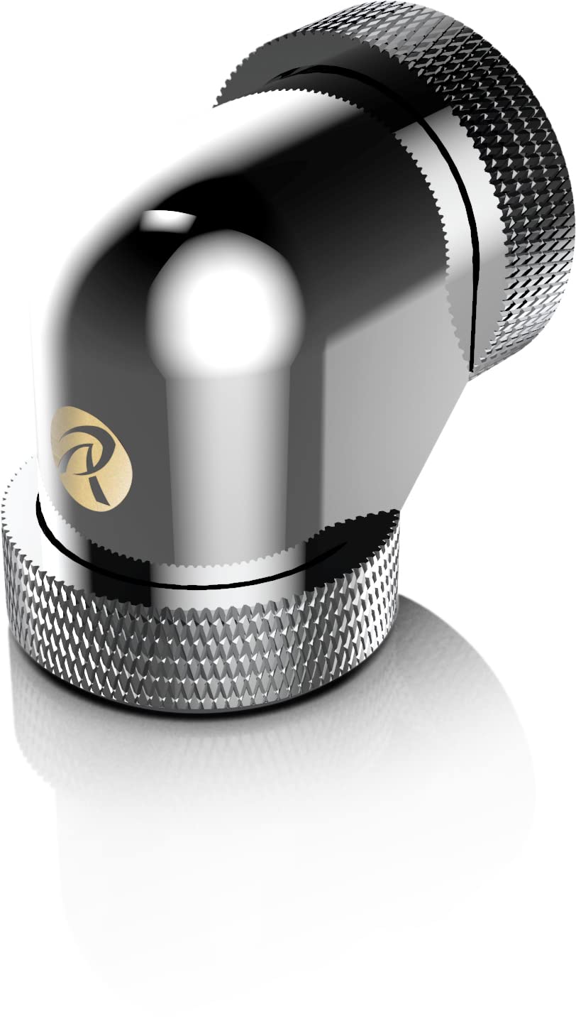 Raijintek Verbindungsstück PELIAS D140906, 14 mm, 90-Grad-Adapter, 6 Stück, silberfarben