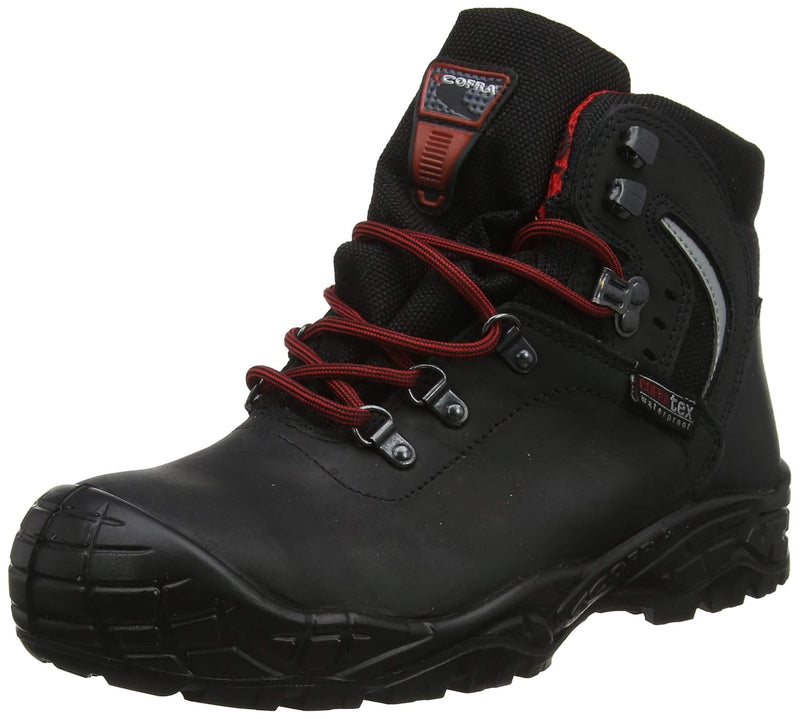 Cofra 22070-001.W41 SUMMIT UK S3 WR SRC Sicherheitsstiefel, Schwarz/Rot, Grösse 41