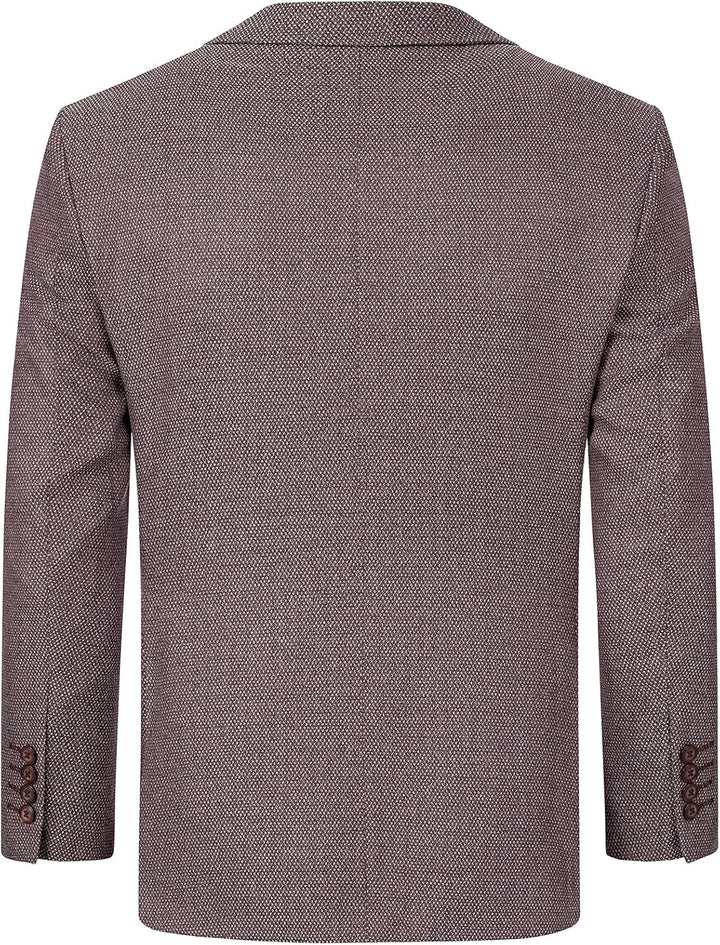 Indumentum Herren Sakko Blazer IJS-100 XXL Weinrot, XXL Weinrot