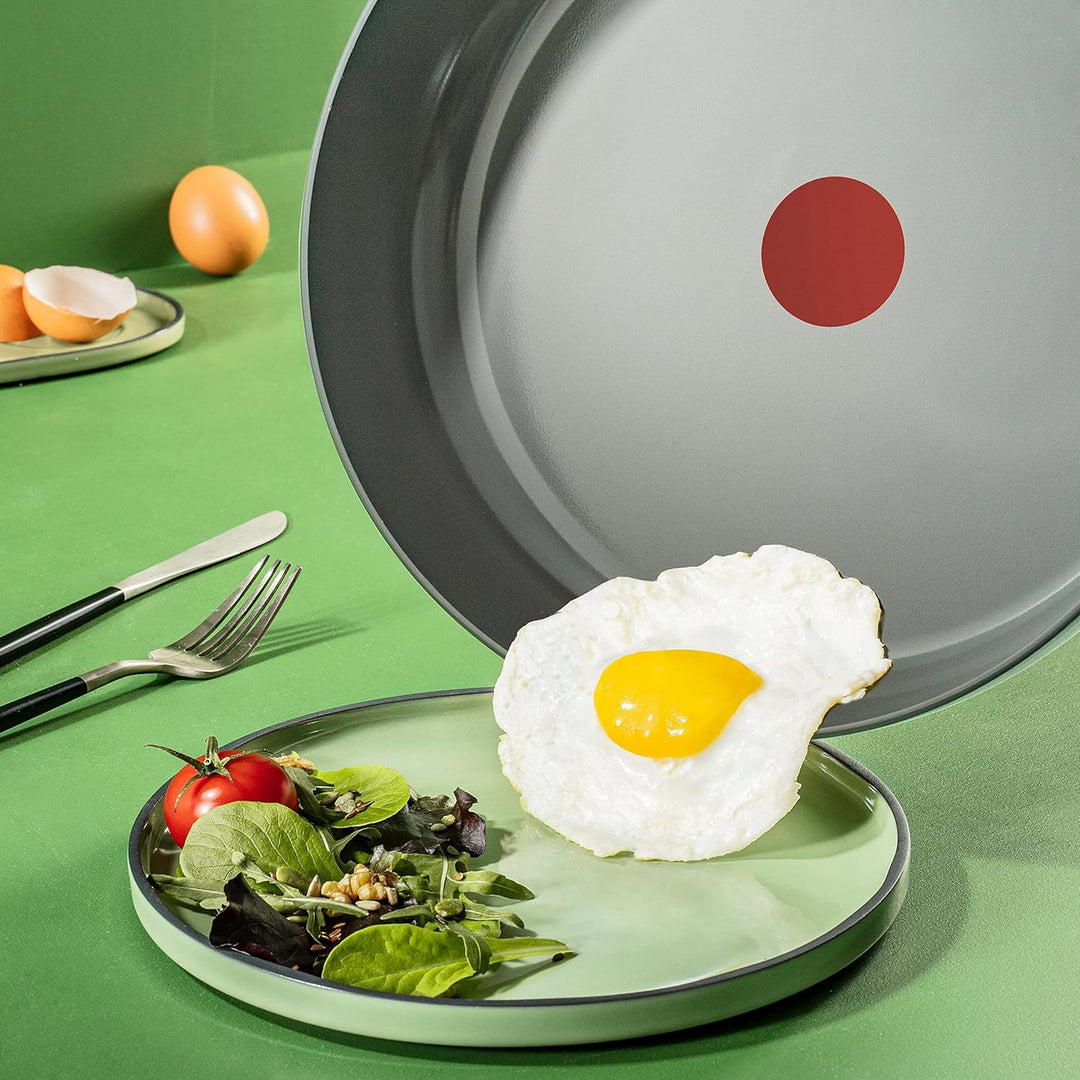 Tefal C42706 Renew On Bratpfanne 28 cm | Keramikversiegelung | umweltfreundlich recycelt | Thermo-Si