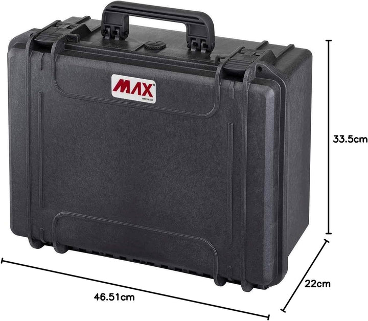 Max MAX465H220, Schwarz, 465 x 335 x 220 mm leer 465 x 335 x 220 mm, leer 465 x 335 x 220 mm