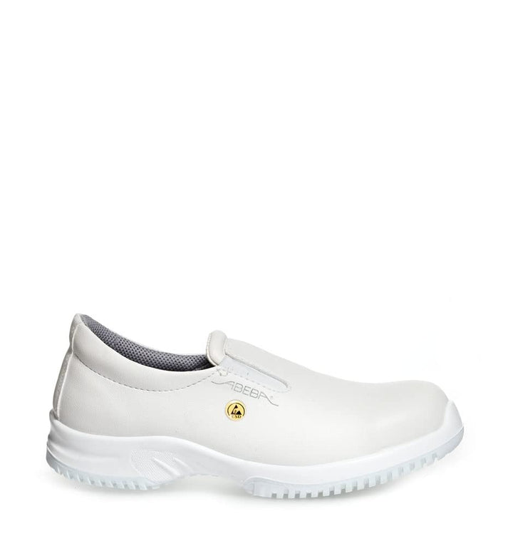 Abeba ESD-S-Schuh uni6 Slipper, weiss,Mikrofaser, CE, EN ISO 20345:2011, S2, Gr. 42 42 EU, 42 EU