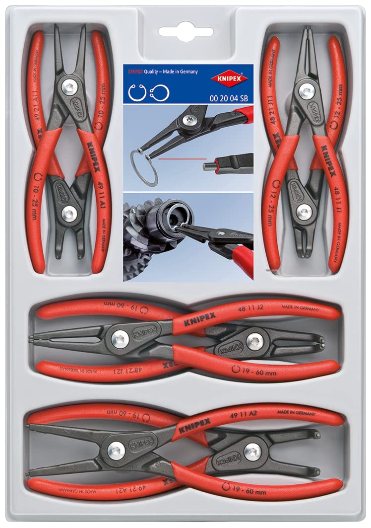Knipex Präzisions-Sicherungsringzangen-Set 00 20 04 SB Single, Single