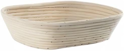 ORION Gärkörbchen Brotteig Gärkorb Brotform aus Rattan für hausgemachtes ovales Brot 32 x 15 cm, Höh