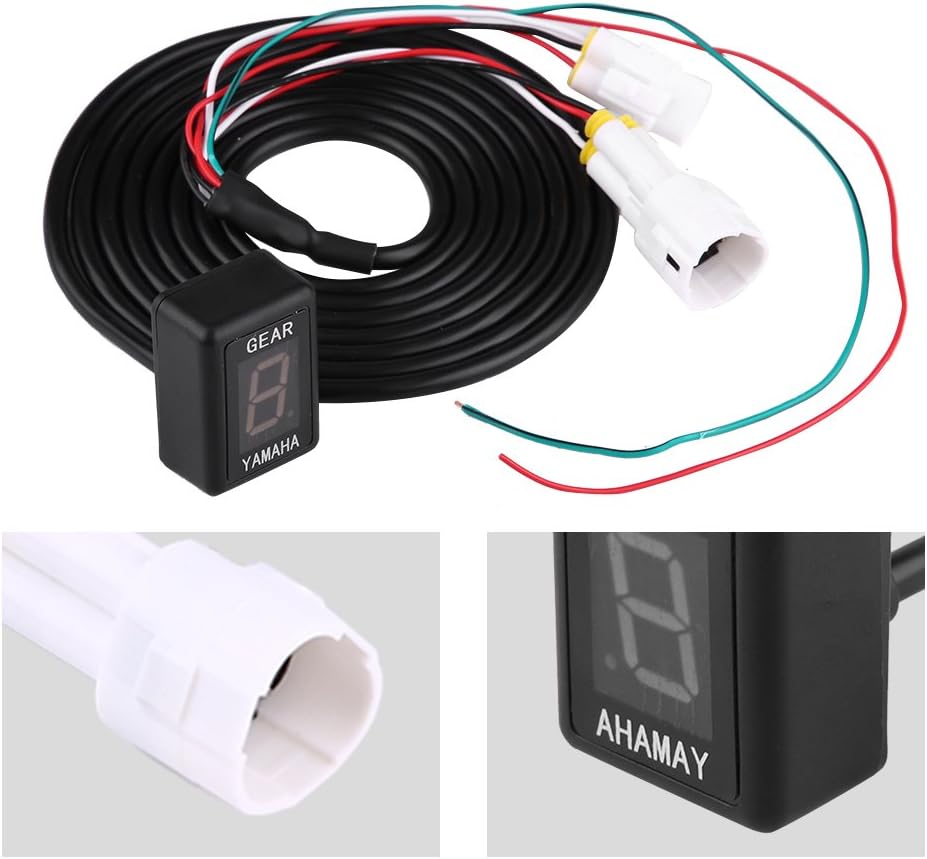 KIMISS Motorrad ECU Stecker Halterung 6 Gang Digital Anzeige Anzeige für FZ-16 FZ-S FZ400