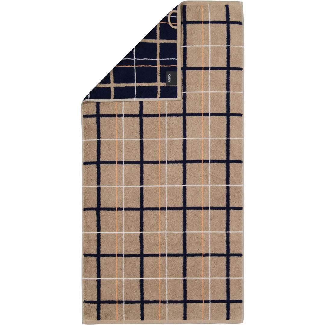 Cawö Home Handtücher Avenue Karo 339 Sand - 31 Saunatuch 70x180 cm, Saunatuch 70x180 cm