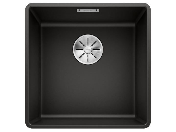 BLANCO SUBLINE 400-F | SILGRANIT schwarz | Einbauart: Flächenbündig | ohne Ablauffernbedienung | 50e