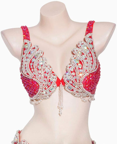 ROYAL SMEELA Bauchtanz BH Gürtel Karnevals kostüm Zigeuner Bauch tanzen Outfit Sparkle Pailletten Ba