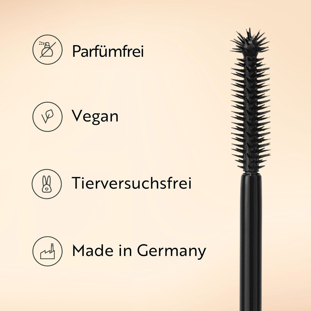 M. Asam MAGIC FINISH 5IN1 Hybrid Mascara Deep Black (8ml) – Volumen-Mascara mit Baobaböl, pflegende