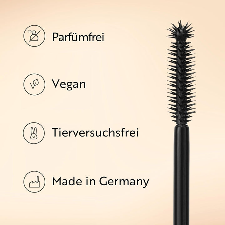 M. Asam MAGIC FINISH 5IN1 Hybrid Mascara Deep Black (8ml) – Volumen-Mascara mit Baobaböl, pflegende