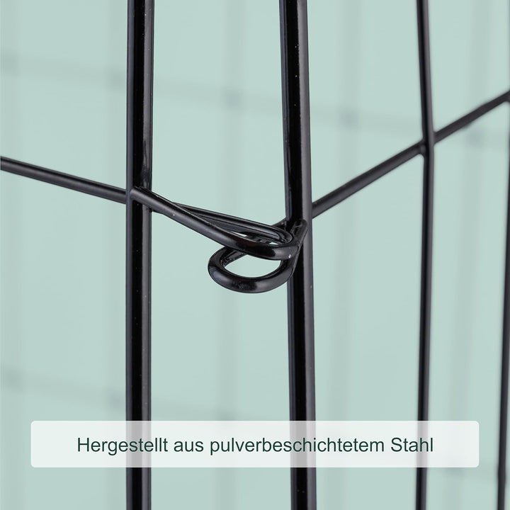 Relaxdays Komposter Metall, Bodengitter und Füsse, HBT: 68 x 46 x 46 cm, für Gartenabfall, Kompostgi