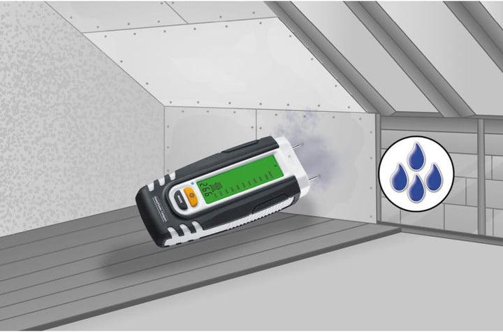 LASERLINER Holz- und Bau-Feuchtemessgerät DampFinder Compact plus