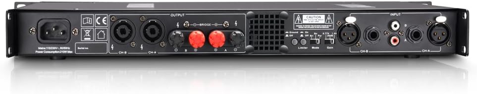 LD Systems XS 200 ; PA Endstufe Class D 2 x 100 W 4 Ohm, Taglia unica XS200, XS200