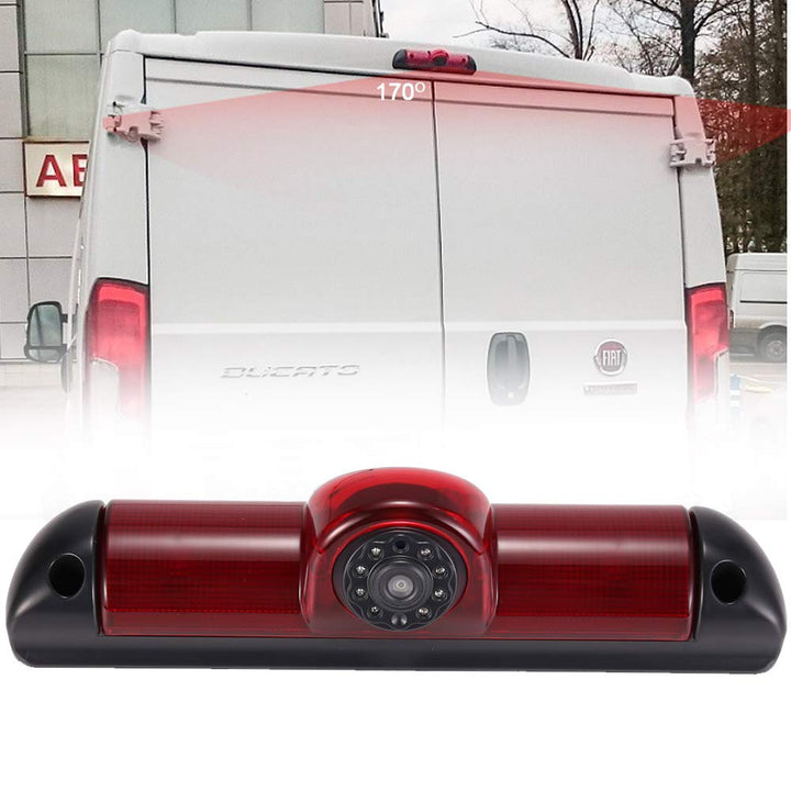 Kalakus Auto Dritte Dach Top Mount Bremsleuchte Kamera Bremslicht Rückfahrkamera für FIAT Ducato/Cit
