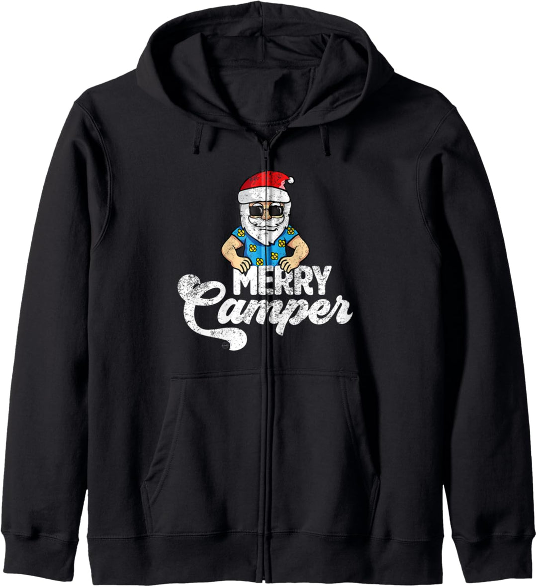 Merry Camper Funny Santa Claus Christmas Camping Gift Kapuzenjacke