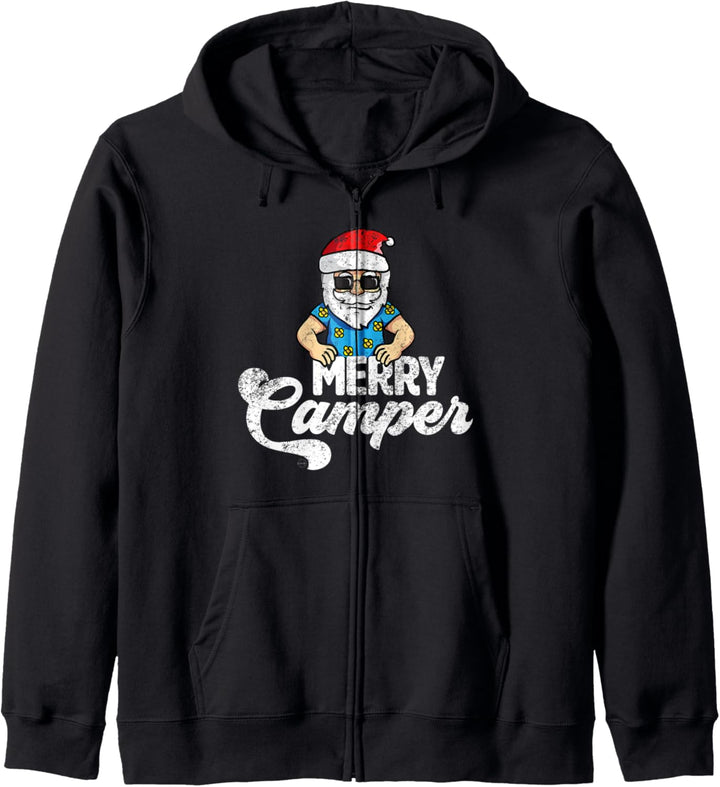 Merry Camper Funny Santa Claus Christmas Camping Gift Kapuzenjacke