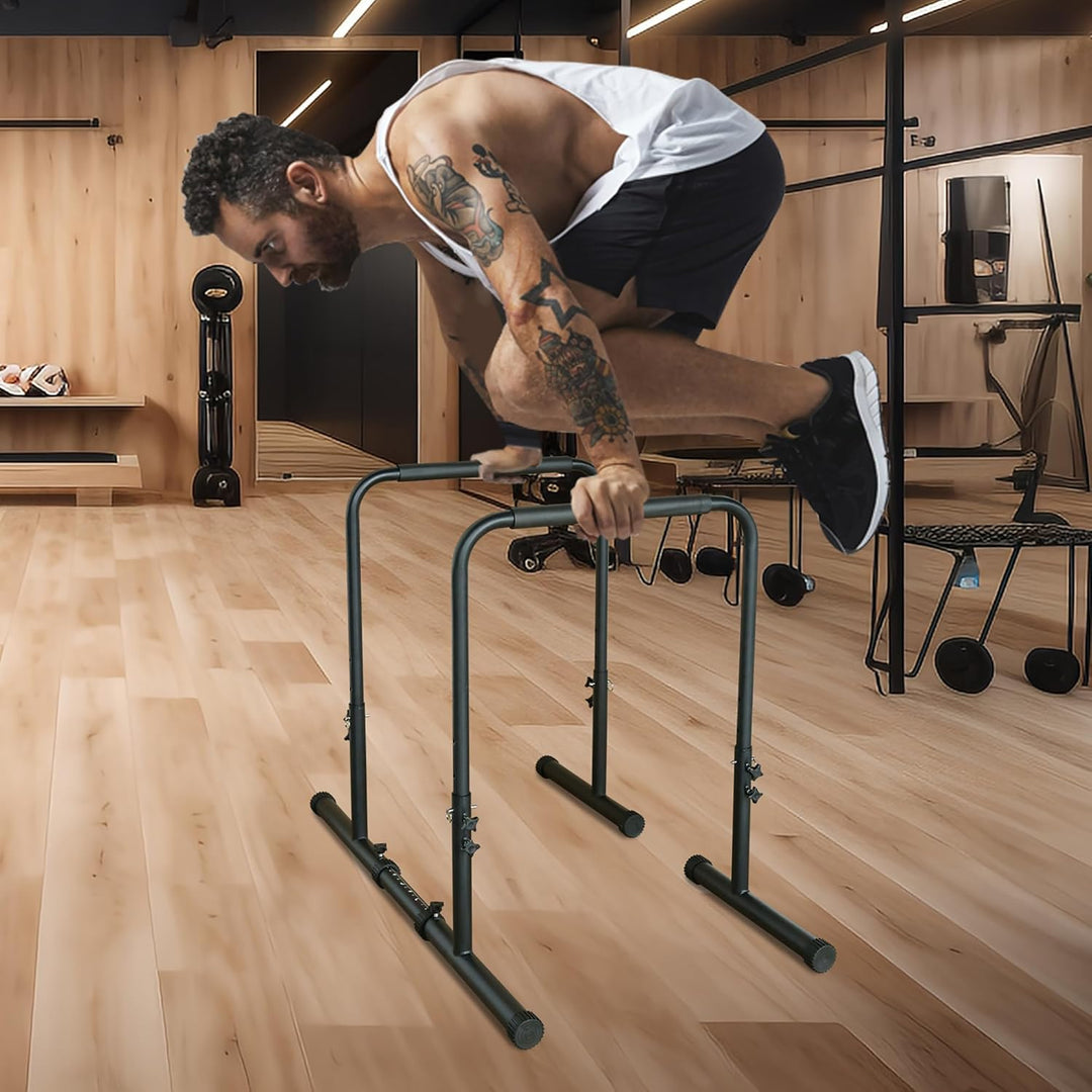 Dip Barren Bars, Dip Station, 249 kg Dip Station, Krafttraining 78.74-99.06 cm individuell verstellb