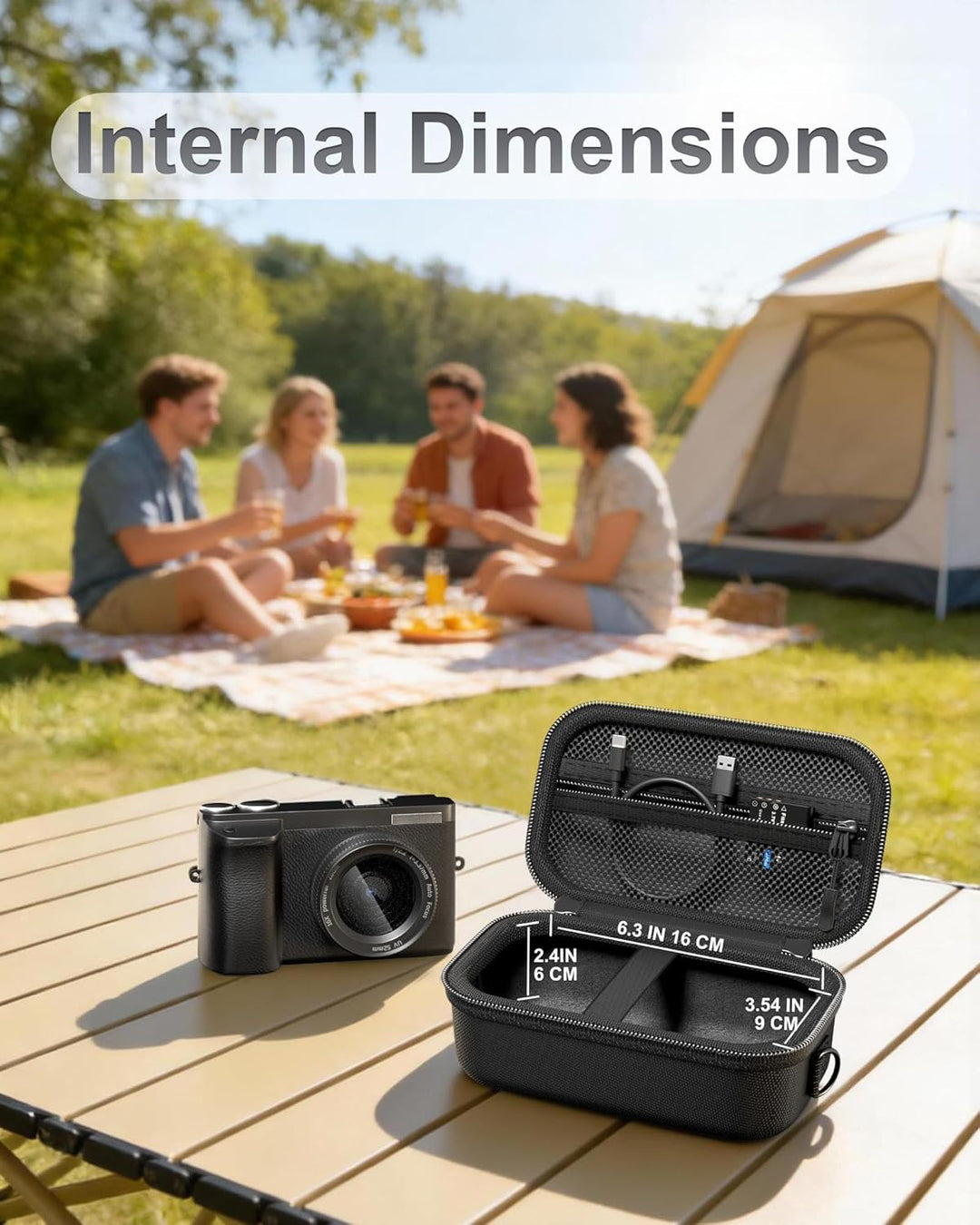 ProCase Kameratasche für 4K Digital Kamera + Tragetasche für DJI Neo 2