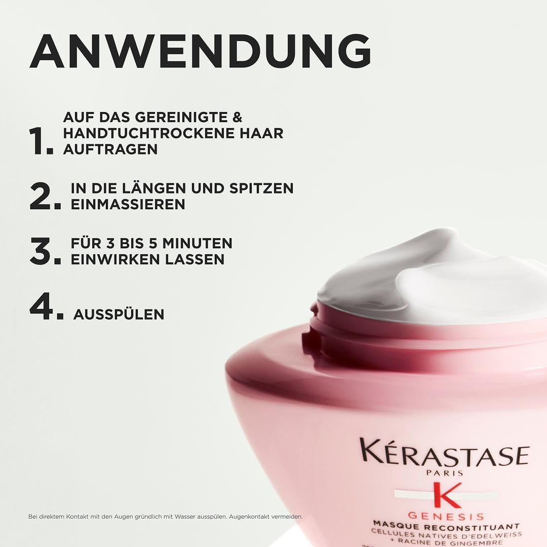 Kérastase Stärkende Haarmaske für brüchiges und strapaziertes Haar, Aufbauend und effektiv gegen Haa